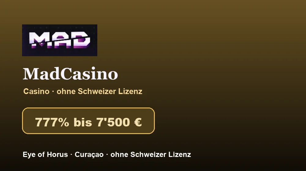 Screenshot von MadCasino Casino