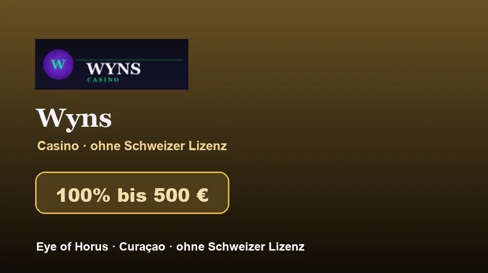 Screenshot von Wyns Casino